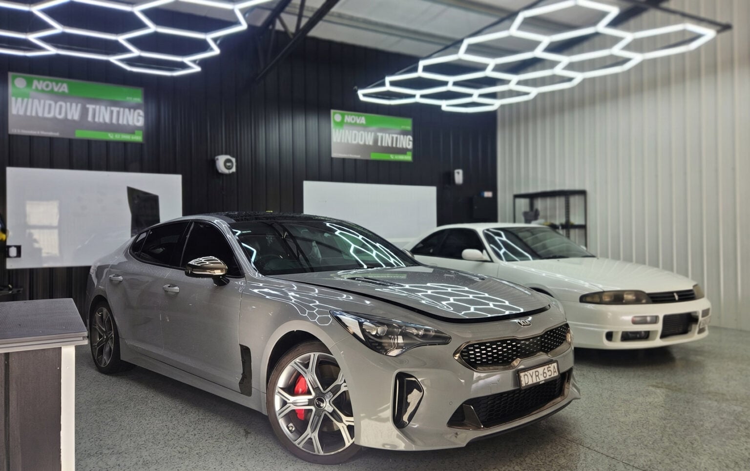 nova pitstop window tinting car inside shop