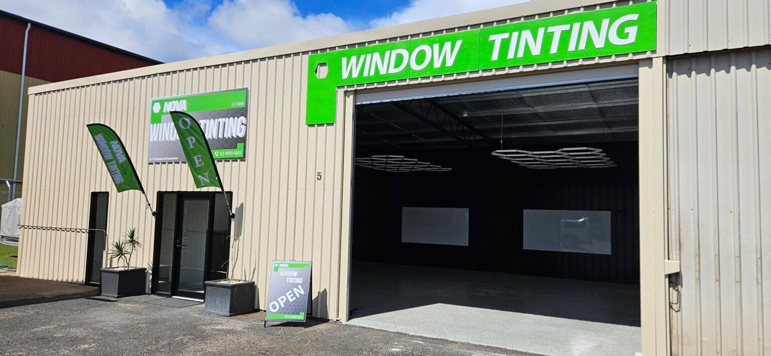 front of nova tinting shop