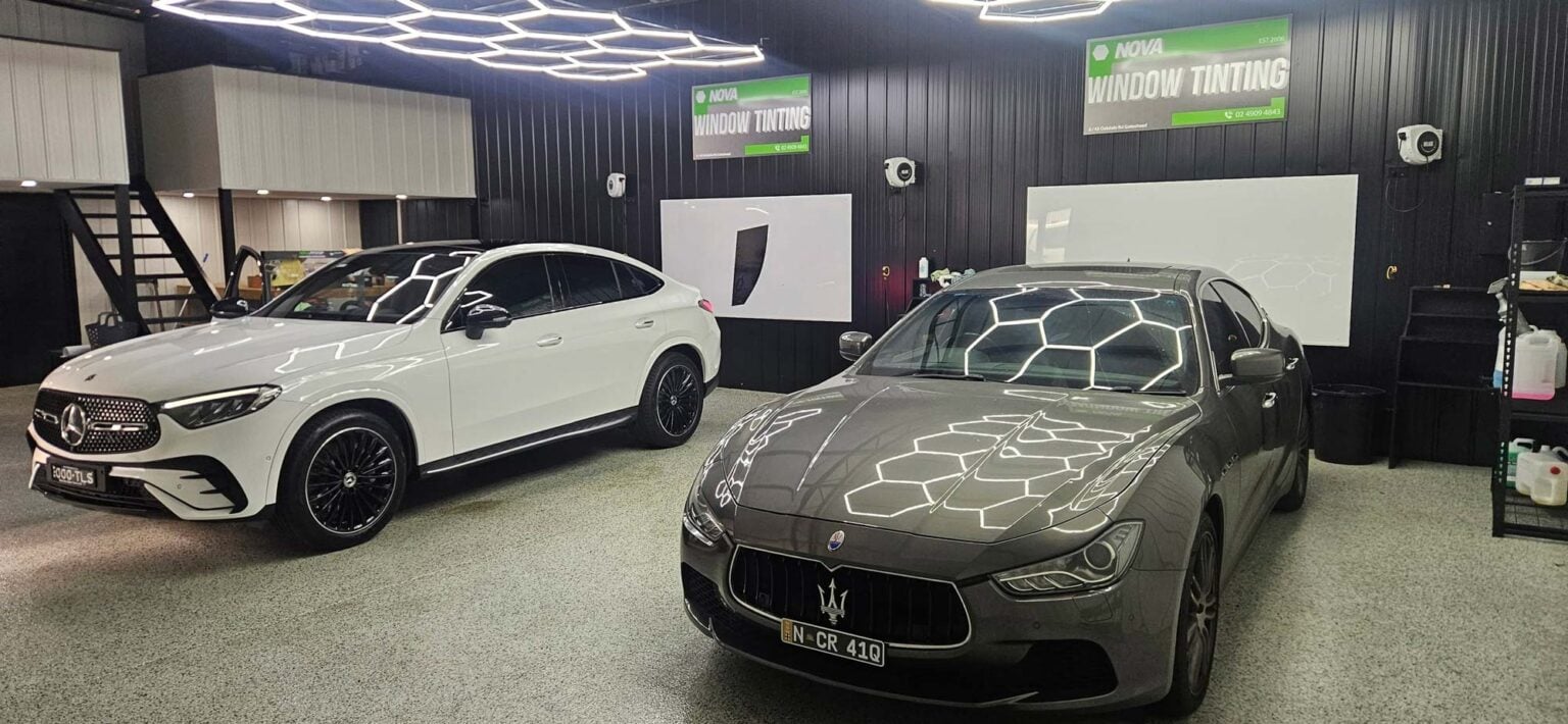luxury cars window tinting